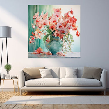 Red Orchid Painting